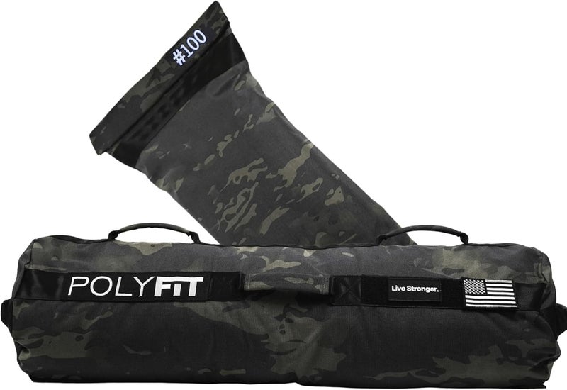 Polyfit Sandbag Pro - Workout Sandbag with Triple Closure Filler Bag and Reinforced Nylon Webbing - Sand Not Included - Multiple Colors & Sizes - Image 1
